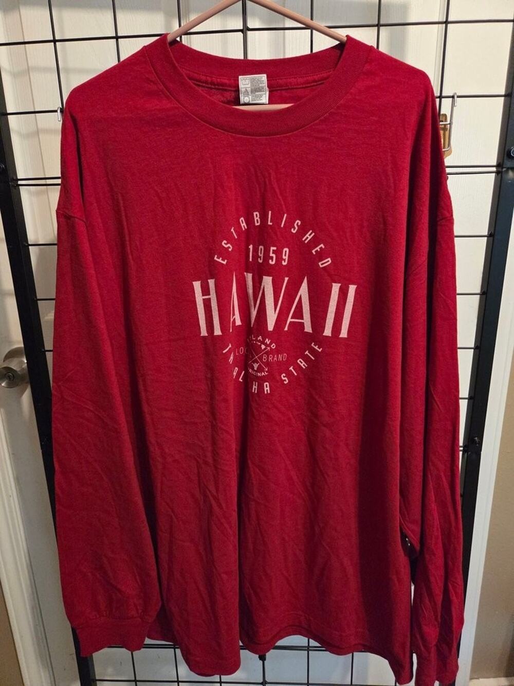 Alstyle Apparel Hawaii Graphic Long Sleeve T-Shirt